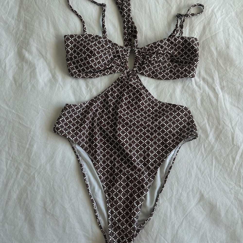 Cupshe Brown Patterned Bandeau Set - image 5